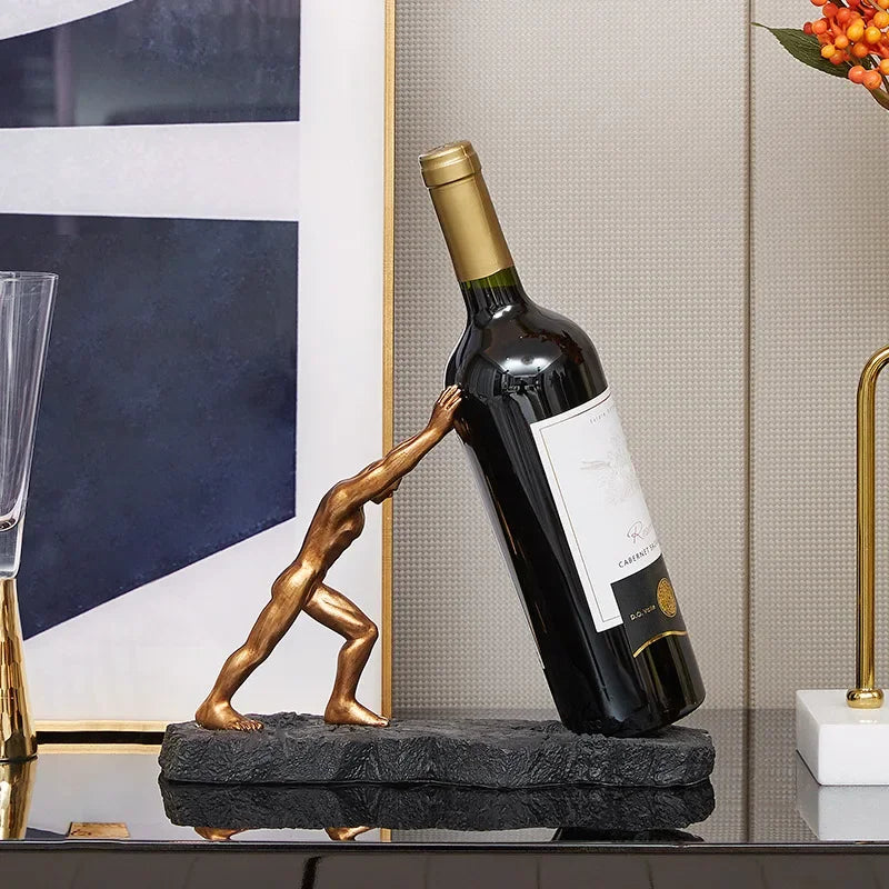 Hercules Statue Wine Rack